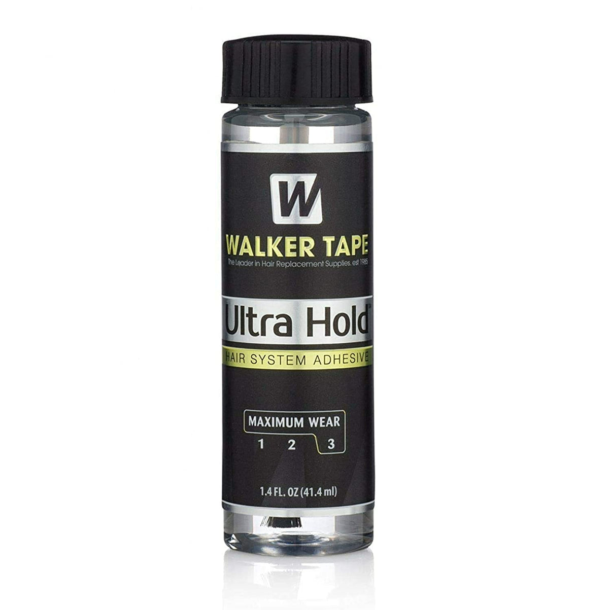 Walker Tape Co. Ultra Hold Hair System Adhesive 1.4 fl oz Brush-On Long-Lasting Waterproof Wig Glue Clear-Drying Lace Wig Adhesive for Sensitive Skin