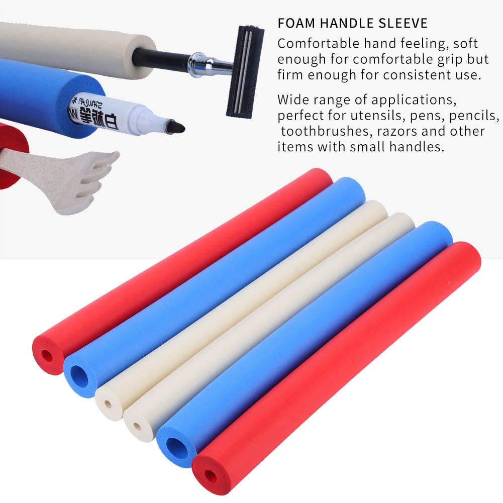 6Pcs Shaving Pen Foam Grip Tube,Non Slip Foam Handle Sleeve Cover Padding Grips for Utensil, Pens, Pencils, Razors Beauty and Personal Care TYTOGE