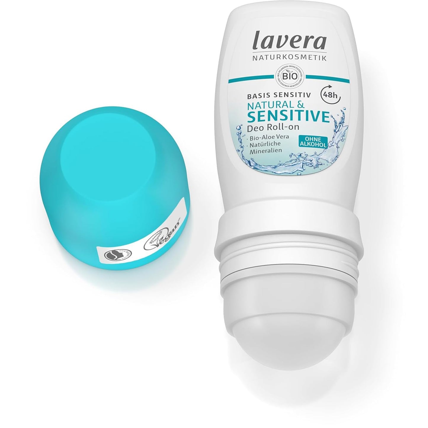 lavera Deo Roll-On Basis sensitiv Natural & Sensitive NATURAL & SENSITIVE 48h - vegan - natural cosmetics - organic aloe vera & natural minerals Beauty and Personal Care lavera