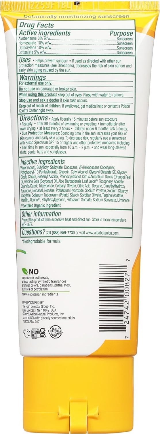 Alba Botanica Sunscreen Lotion, SPF 50, Island Vibe, 3 Oz Beauty & Personal Care Alba Botanica