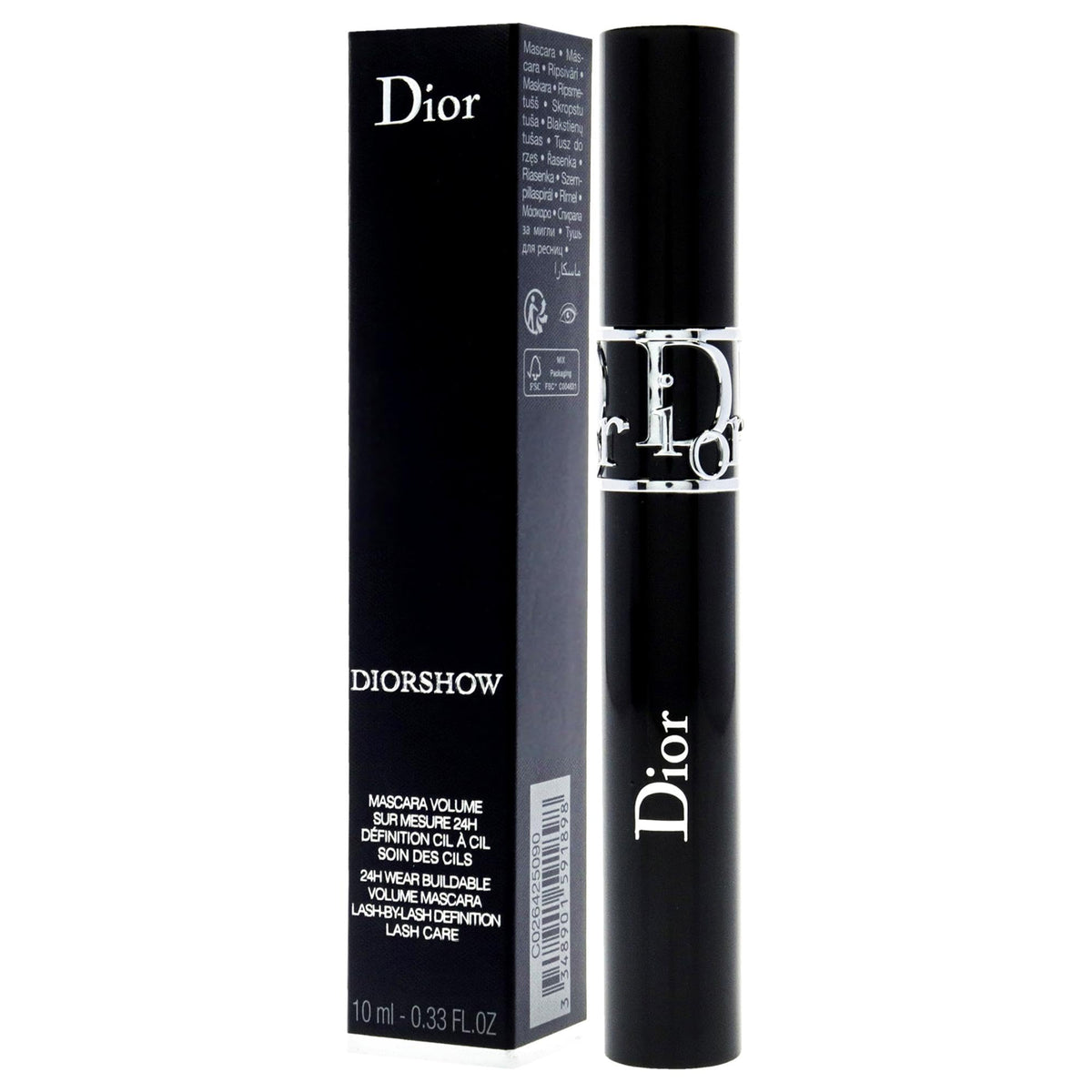 Christian Dior Diorshow Mascara Makeup - Black (#090) 0.38 Fluid Ounce (11.5ml) Brush Beauty & Personal Care Dior