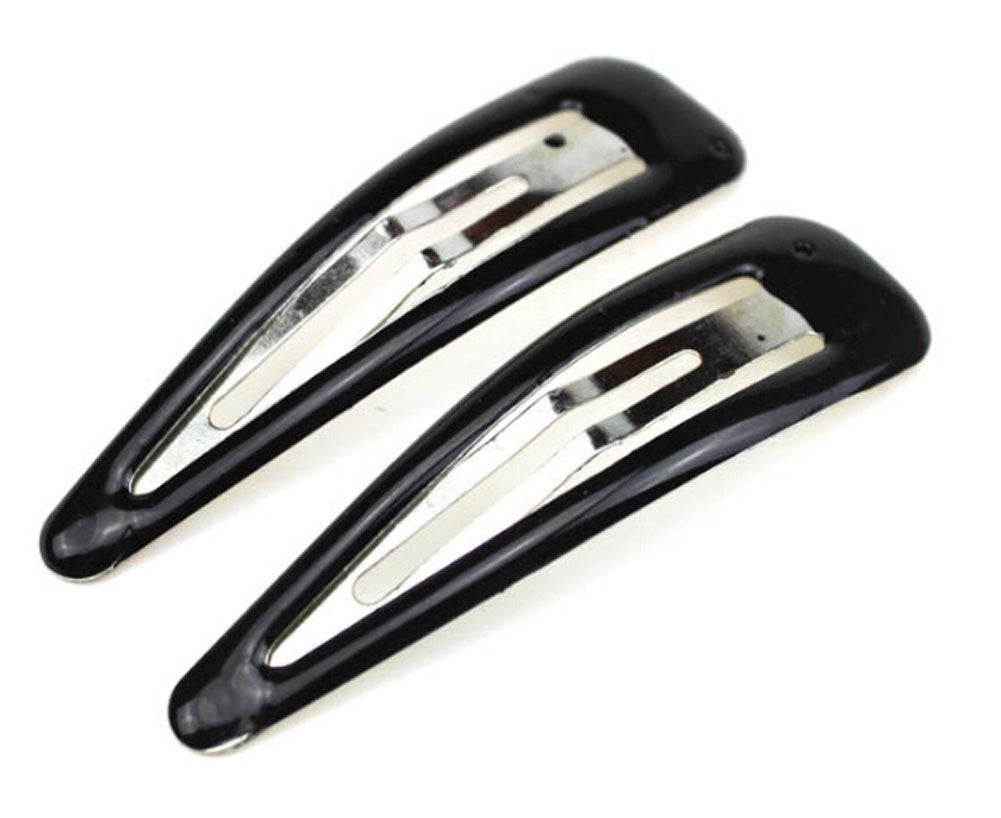 40Pcs Women Large Black BB Clip Scrub Side Clip Plastic Coated Metal Hair Clips About 6.7CM (2.6 '') Beauty & Personal Care Suoirblss