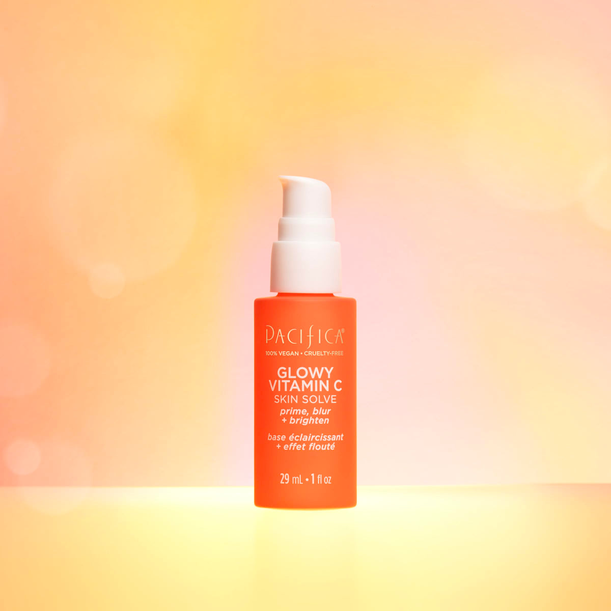 Pacifica Glowy Vitamin C Skin Solve Primer - Brightening Face Primer with Vitamin C, Kakadu Plum & Squalane, Hydrates & Illuminates, Vegan &