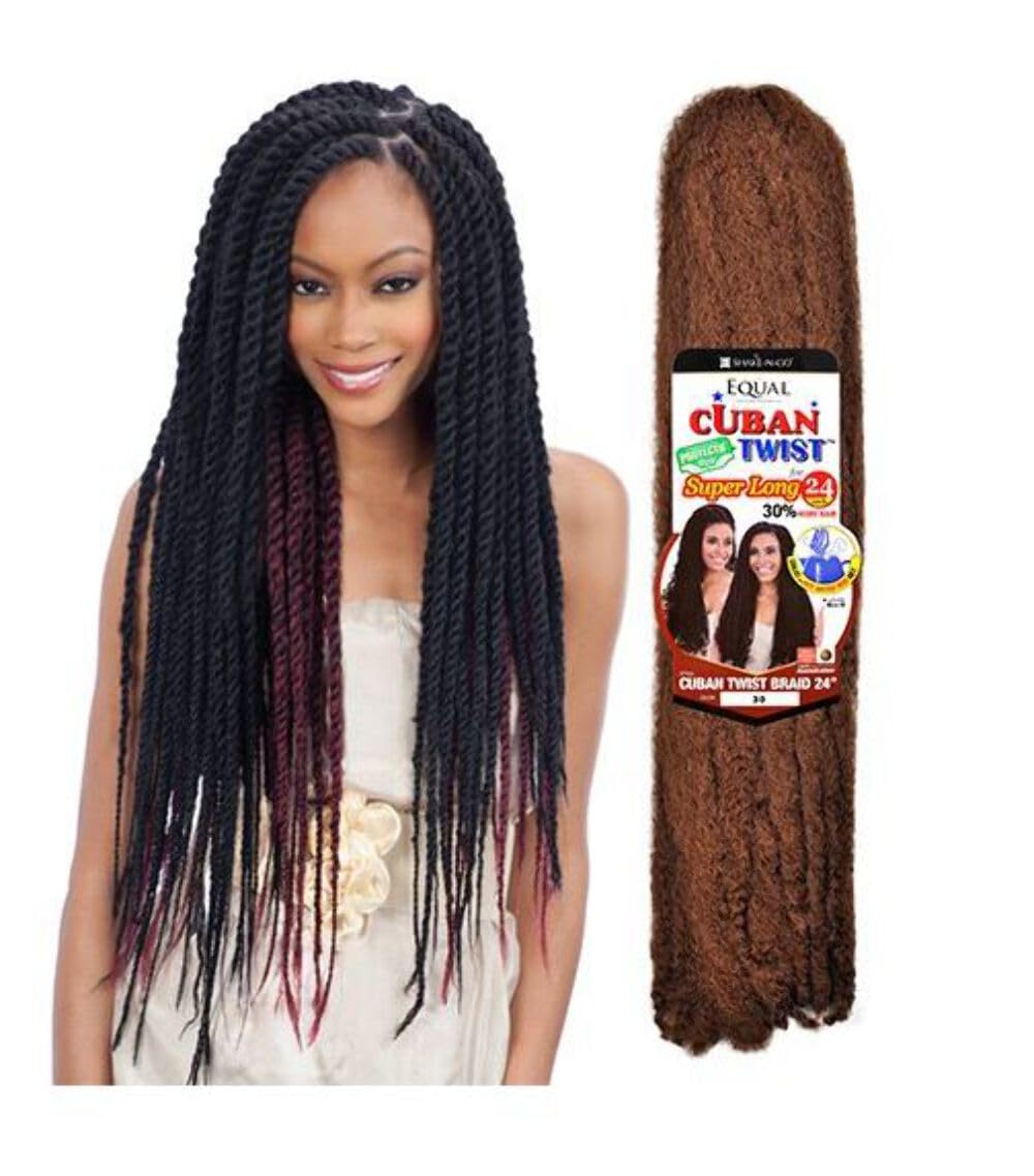 Freetress Equal Synthetic Hair Braids Havana Twist Style CUBAN TWIST 24" (30)