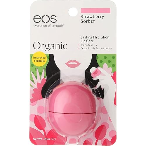 Eos Lip Balm Strawberry S Size .25 Oz Eos Lip Balm Strawberry Sorbet,Pack of 8 Beauty & Personal Care eos