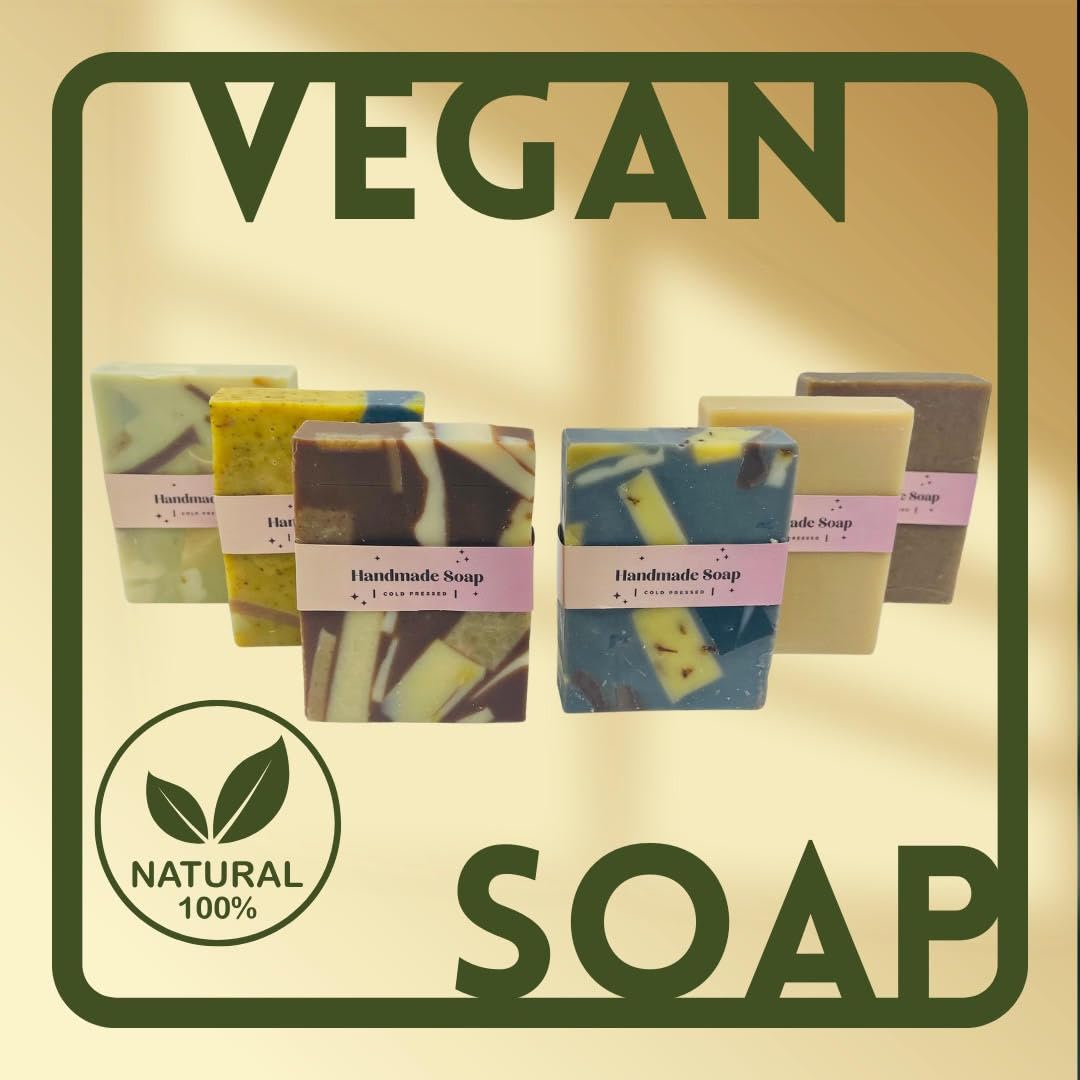 G.B.S All Natural Vegan Unscented Cold Pressed Hand and Body Soap for Sensitive Skin - Coconut Oil Nourishing and Gentle (Pack of 3) Beauty & Personal Care G.B.S