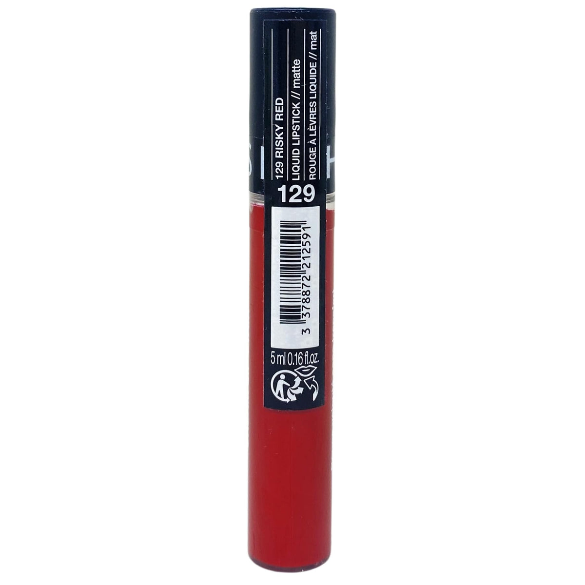 SEPHORA Collection Cream Lip Stain - 129 Risky Red (matte cool tone red), 5 mL / 0.16 fl oz
