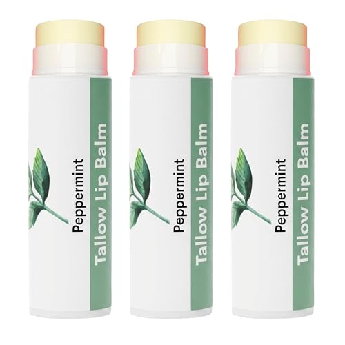 Tallow Lip Balm by Cattle Creek - All-Natural Ingredients, Long-Lasting Moisture and Hydration for Dry, Cracked, and Chapped Lips, Soothing Formula Beauty & Personal Care Cattle Creek Mercantile