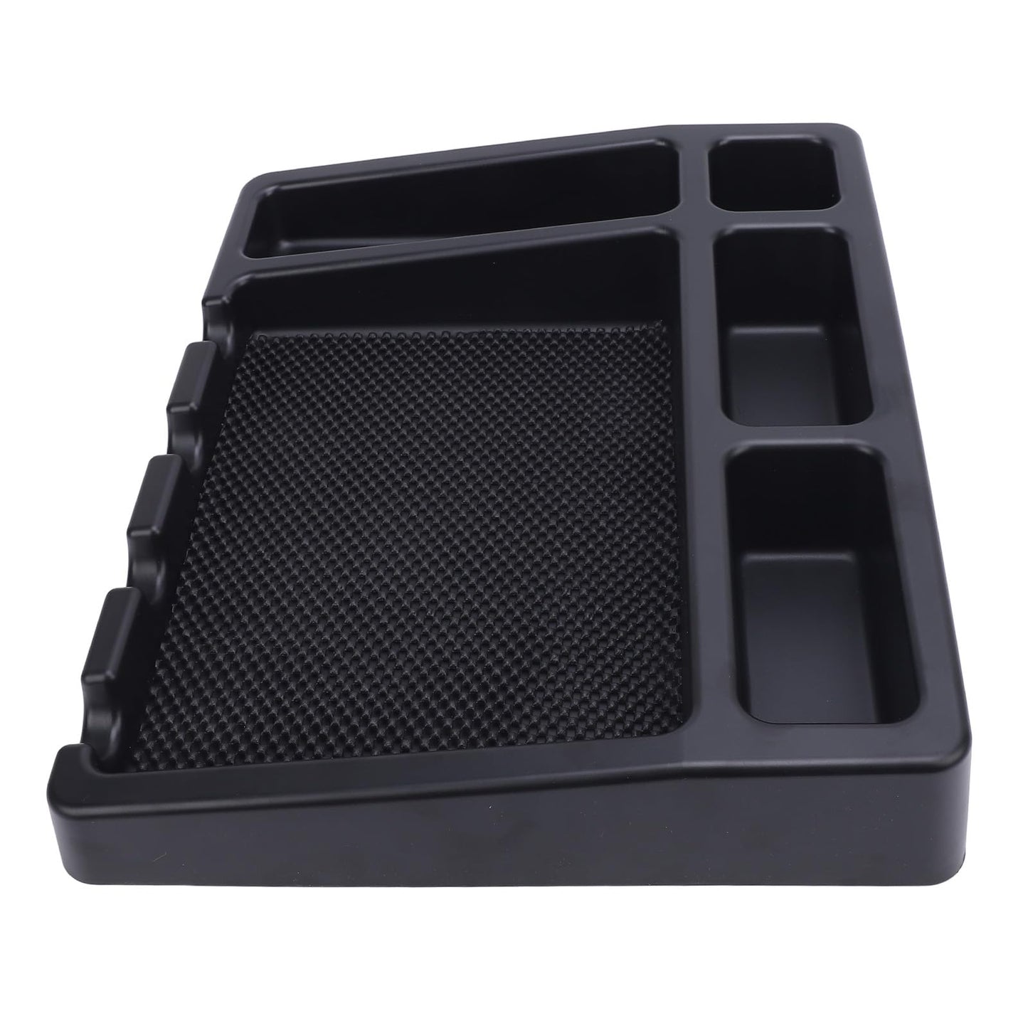 Qudinip Barber Clipper Tray, ABS Haircut Tools Organizer with 4 Grooves for Corded Clippers, Non Slip Mat for Scissors and Trimmers, Lightweight Beauty and Personal Care Qudinip