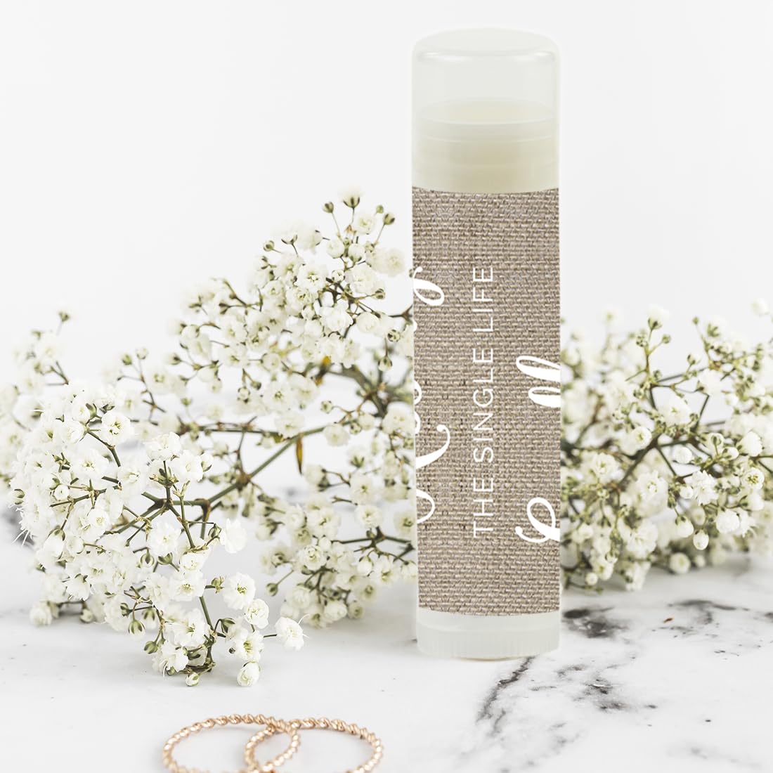 Andaz Press Bridal Shower Bachelorette Party Lip Balm Party Favors, Burlap Lace, Kissing The Single Life Goodbye, Bridesmaid Lip Gloss 12-Pack Beauty & Personal Care Andaz Press