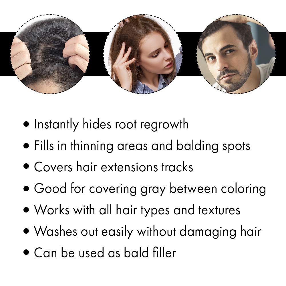jerome russell Hair Color Thickener for Thinning Hair, Medium Brown, 3.5 Ounce Beauty & Personal Care Jerome Russell