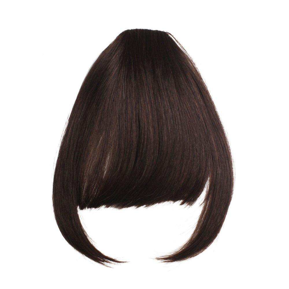 Vivica A. Fox SNAP BANG FRONT, 100% Human Hair, Clip-In Bangs, Snap-In Front Bang for Quick Styling, Thick Fake Bangs for Women, Heat Resistant (1 Jet