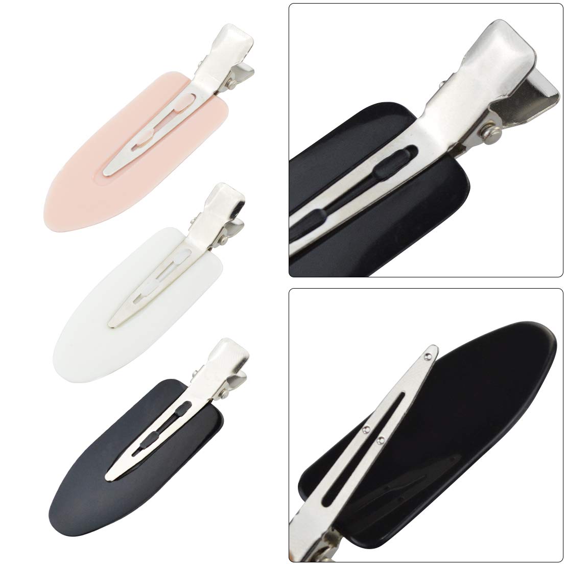 Wobe 24 Pcs No Bend Hair Clips Pin Curl Creaseless Clips No Crease Hair Clip for Hairstyle Bangs Finger Waves Makeup Application Hairdressing Hairpins Beauty & Personal Care Wobe