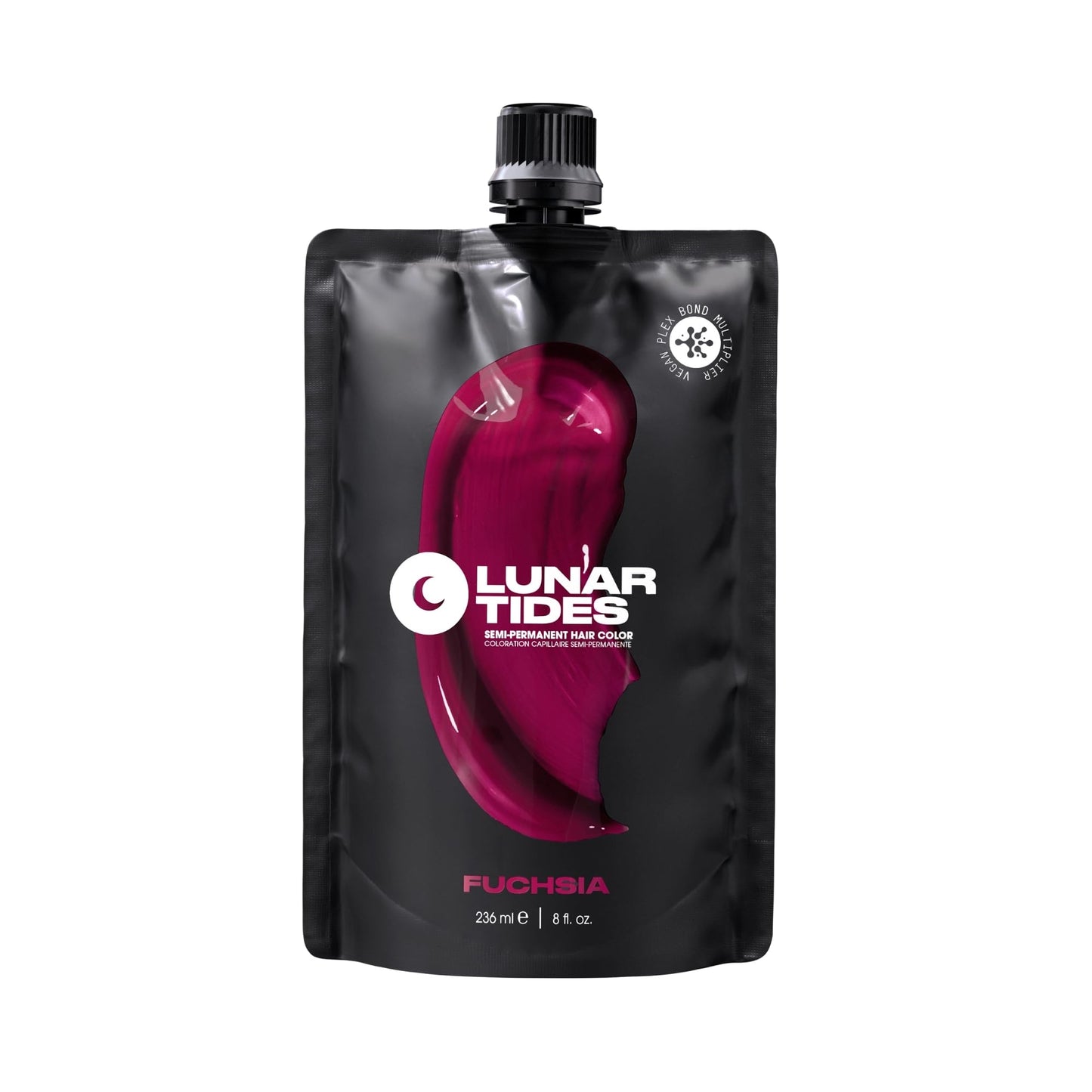 Lunar Tides Semi-Permanent Hair Color (43 colors) (Fuchsia, 8 fl. oz.) Beauty & Personal Care Lunar Tides