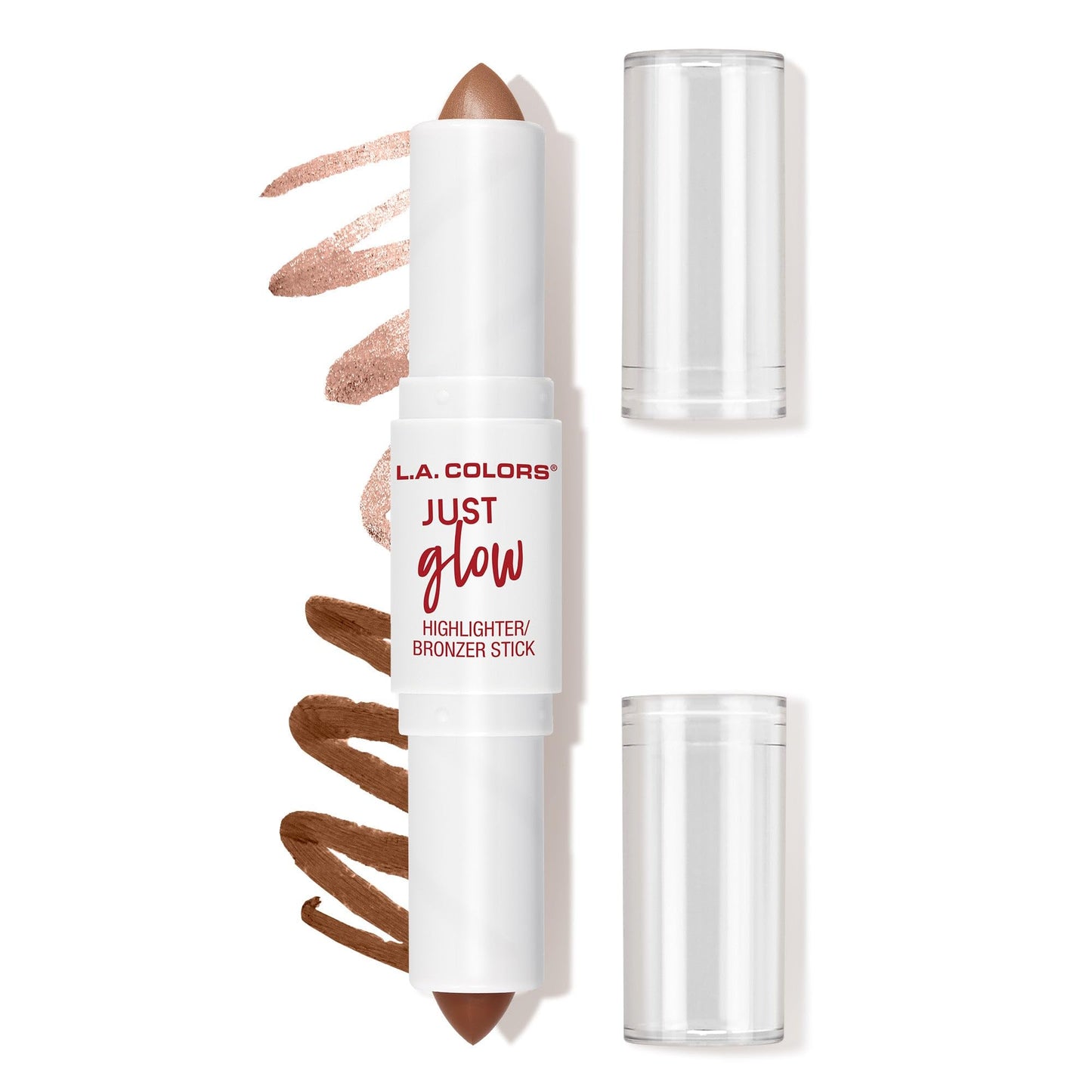 L.A. COLORS Just Glow Highlight Stick - Dual-Sided-Ended, Copper Haze CCS596 Beauty & Personal Care L.A. COLORS