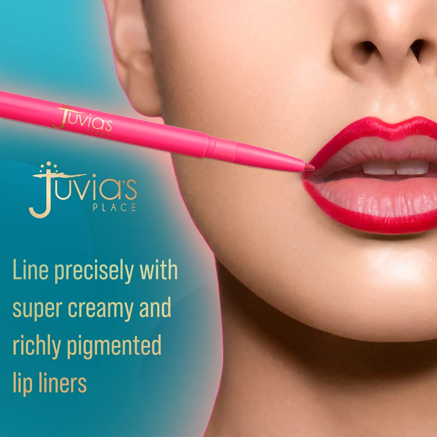 Juvia's Place Coffee Shop Luxe Lip Liner: Ruby - Colorstay Matte Finish Lip Pencil, Makeup for Natural Long Lasting Beauty and Sensational Wear, Lip Beauty & Personal Care Juvia's Place