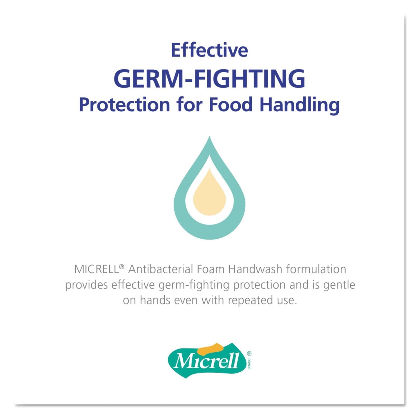 Gojo MICRELL TFX Antibacterial Foam Handwash, 1200 mL Hand Soap Refill For MICRELL TFX Touch-Free Dispenser (Pack of 2) - 5357-02 Beauty & Personal Care GOJO