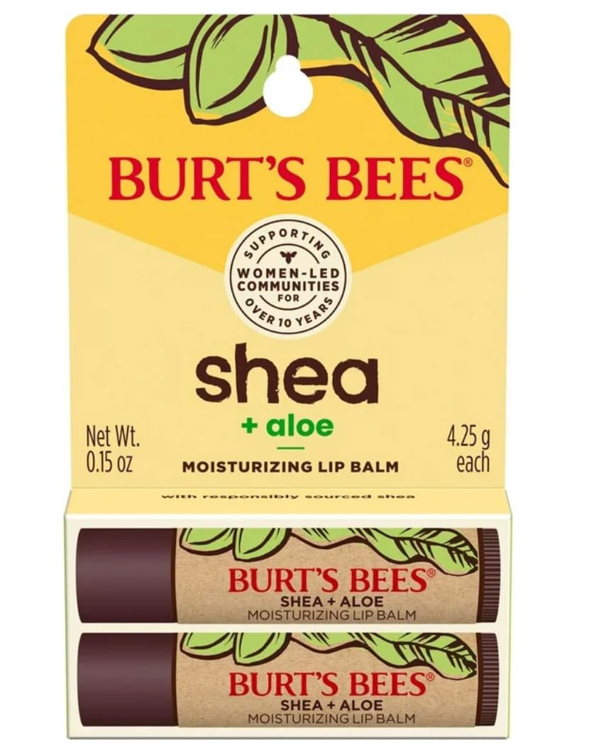 Burt's Bees Lip Balm 0.15oz 4.25g - Shea Butter & Aloe Beauty & Personal Care Burt's Bees