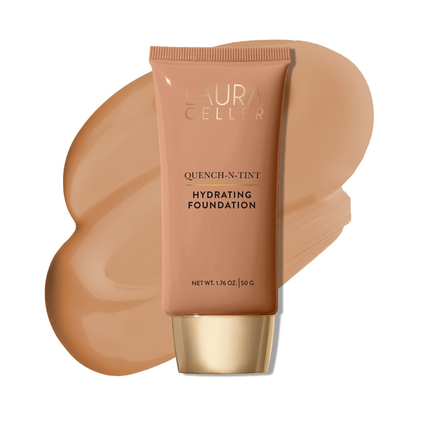 LAURA GELLER NEW YORK Quench-n-Tint Hydrating Foundation - Medium/Deep - Sheer to Light Buildable Coverage - Natural Glow Finish - Lightweight Formula Beauty & Personal Care LAURA GELLER NEW YORK