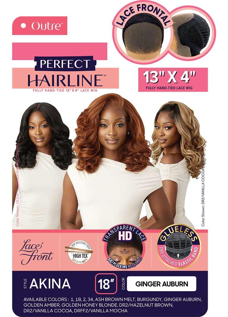 Outre Lace Front Wig - Perfect Hair Line 13X4 - Akina (GOLDEN AMBER)