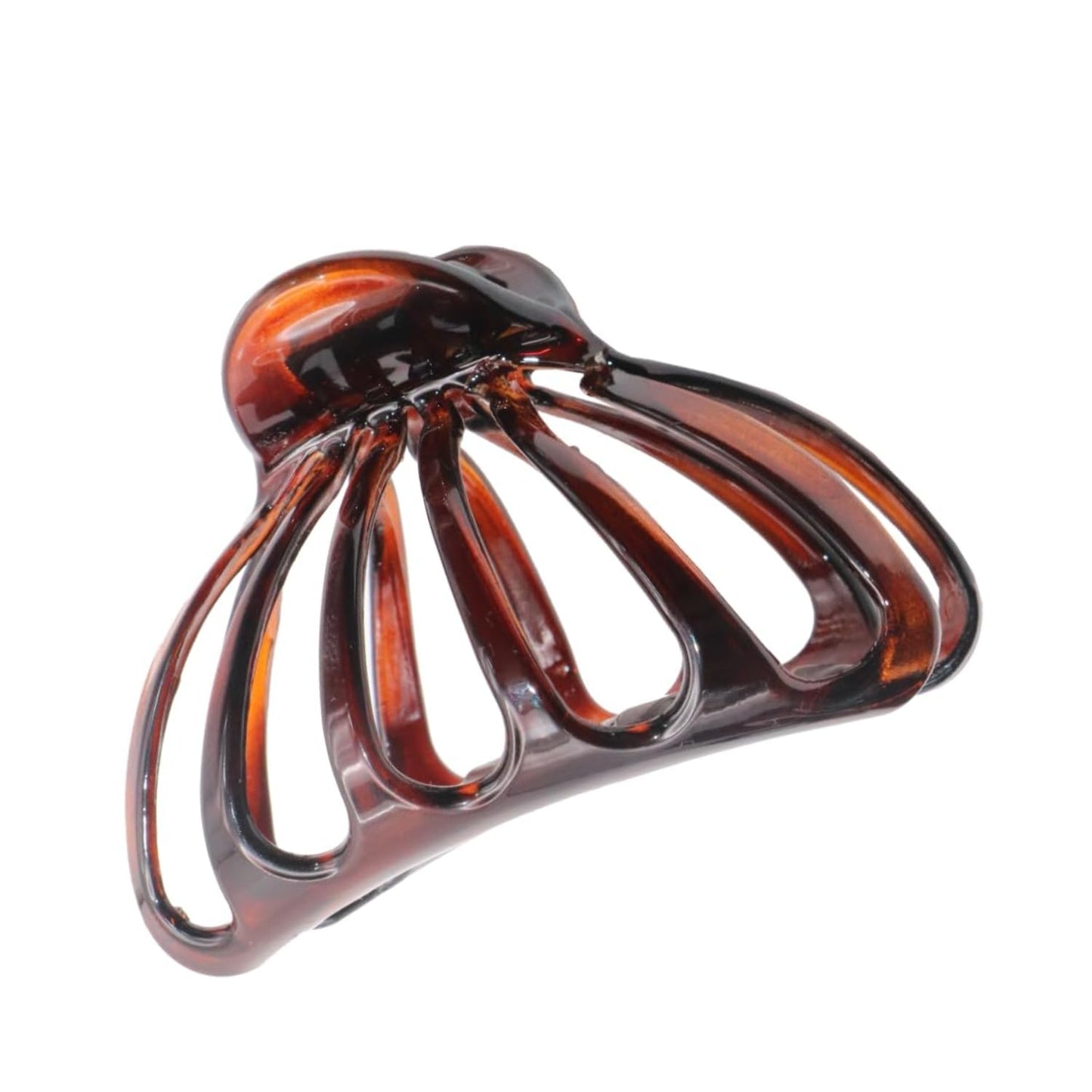 Parcelona French Octopus Large Wide Tortoise Shell Celluloid Acetate Jaw Hair Claw Clip for Women Beauty & Personal Care Parcelona