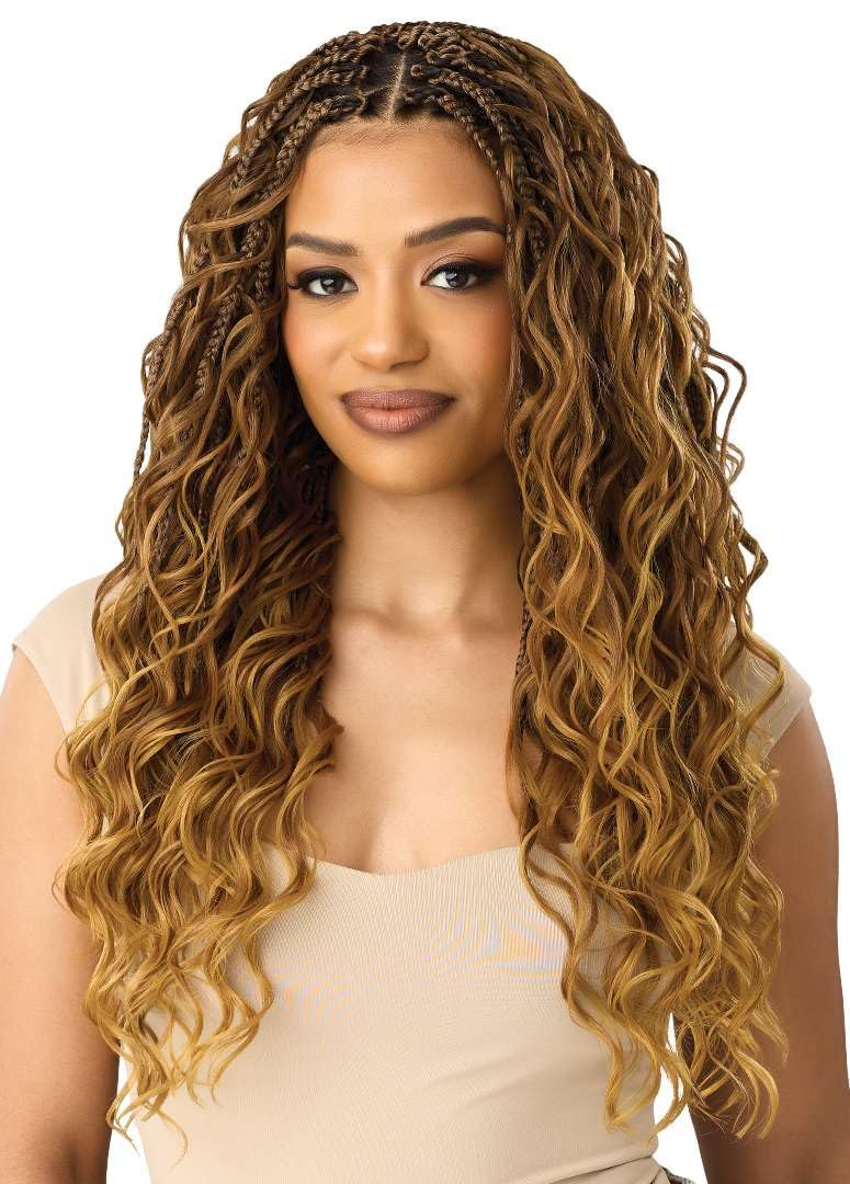Outre X-Pression Twisted Up - Hyper Borabora Loose Deep 20" 3X (DARK BROWN 2)
