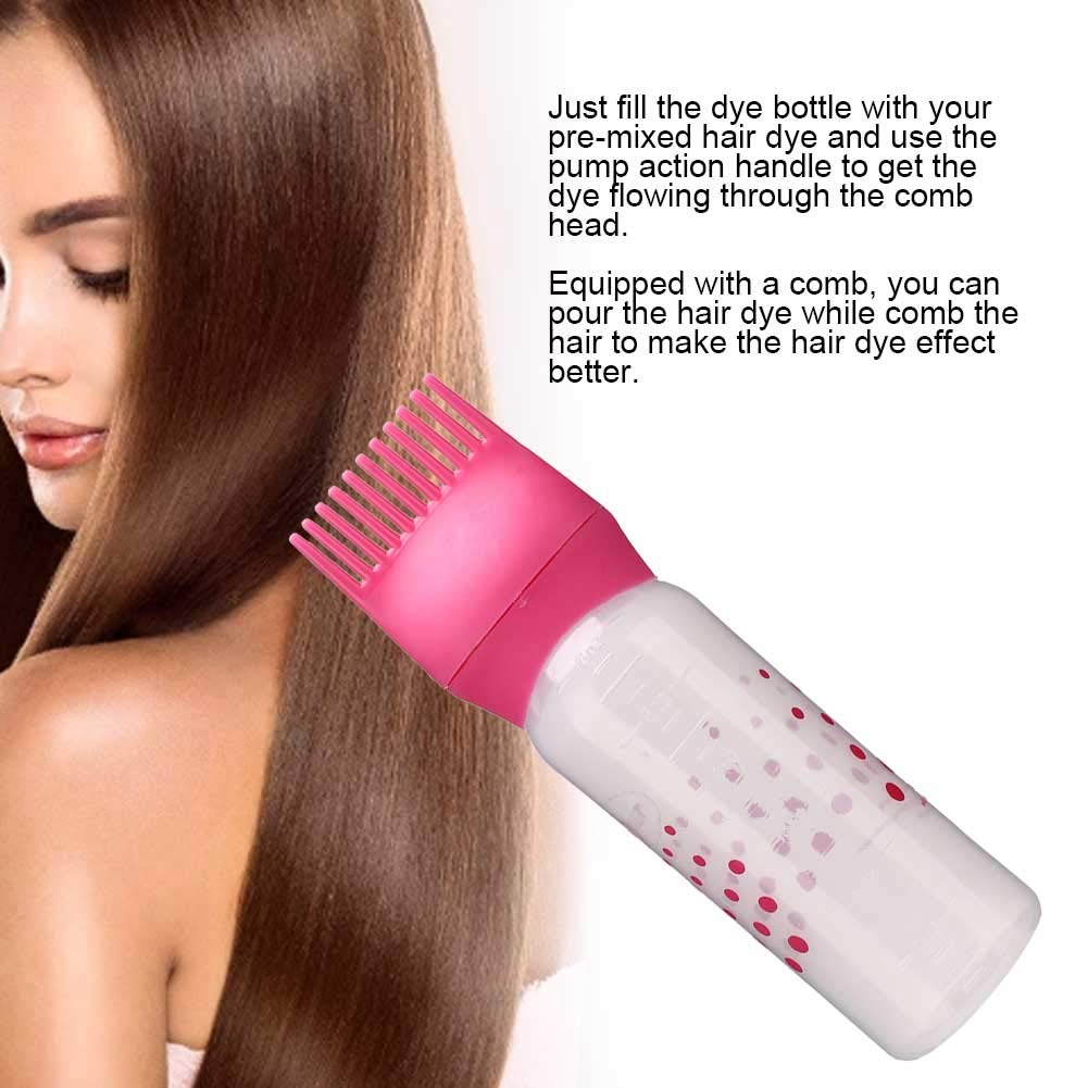 Hair Dyeing Bottle Applicator, Hair Coloring Applicator Bottle with Comb Hairdressing Tool for Both Professional and Home DIY Use(3#) Beauty & Personal Care Canyita