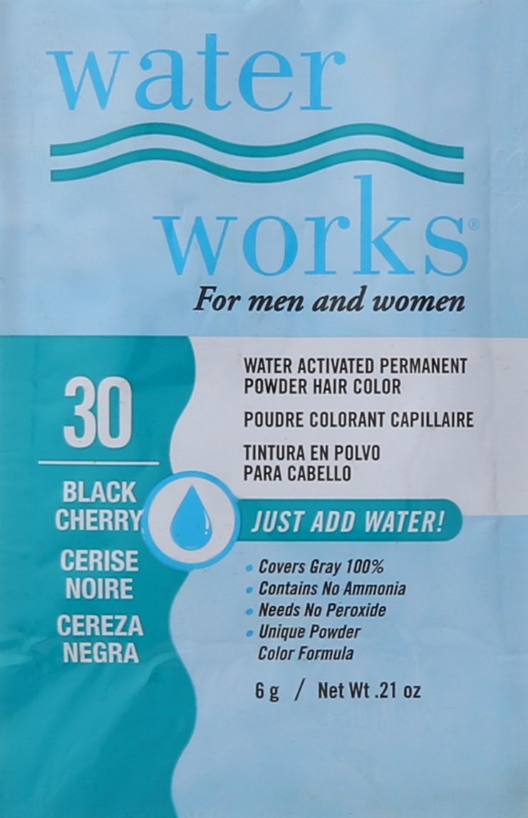 Waterworks Permanent Powder Hair Color #30 Black Cherry Beauty & Personal Care Water Works