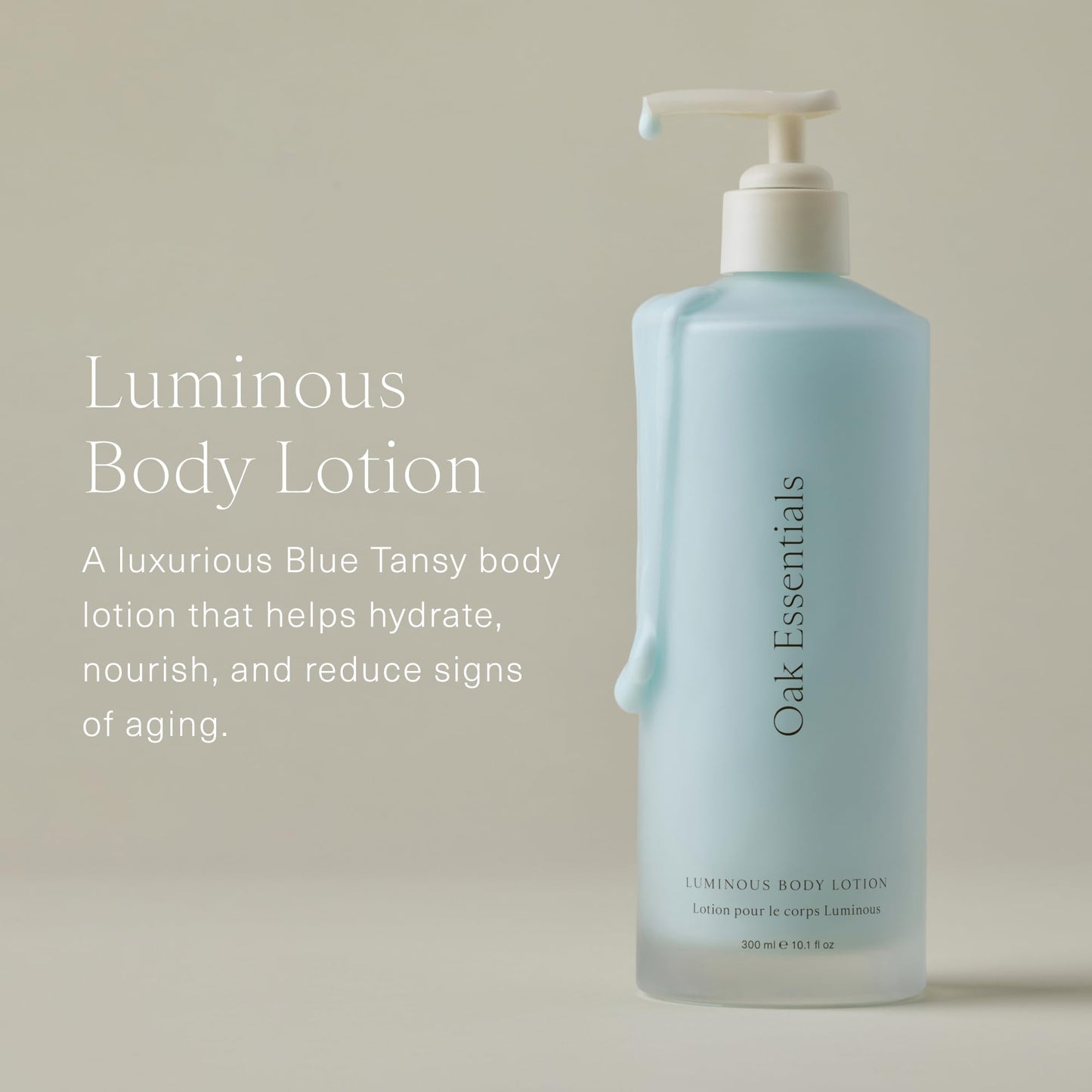 Oak Essentials Luminous Body Lotion, Travel Body Lotion for Women with Blue Tansy, Rose Oil, Shea Butter and Coconut Oil, Lightweight Moisturizer Beauty & Personal Care Oak Essentials