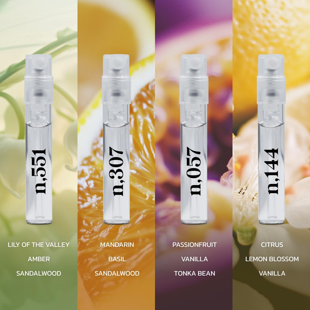 Noteworthy Fragrance Sampler Set | Luxury Perfume Samples | Includes Credit Toward 100ml Purchase | Notes of Vanilla, Sandalwood, Citrus & More | Beauty & Personal Care Noteworthy