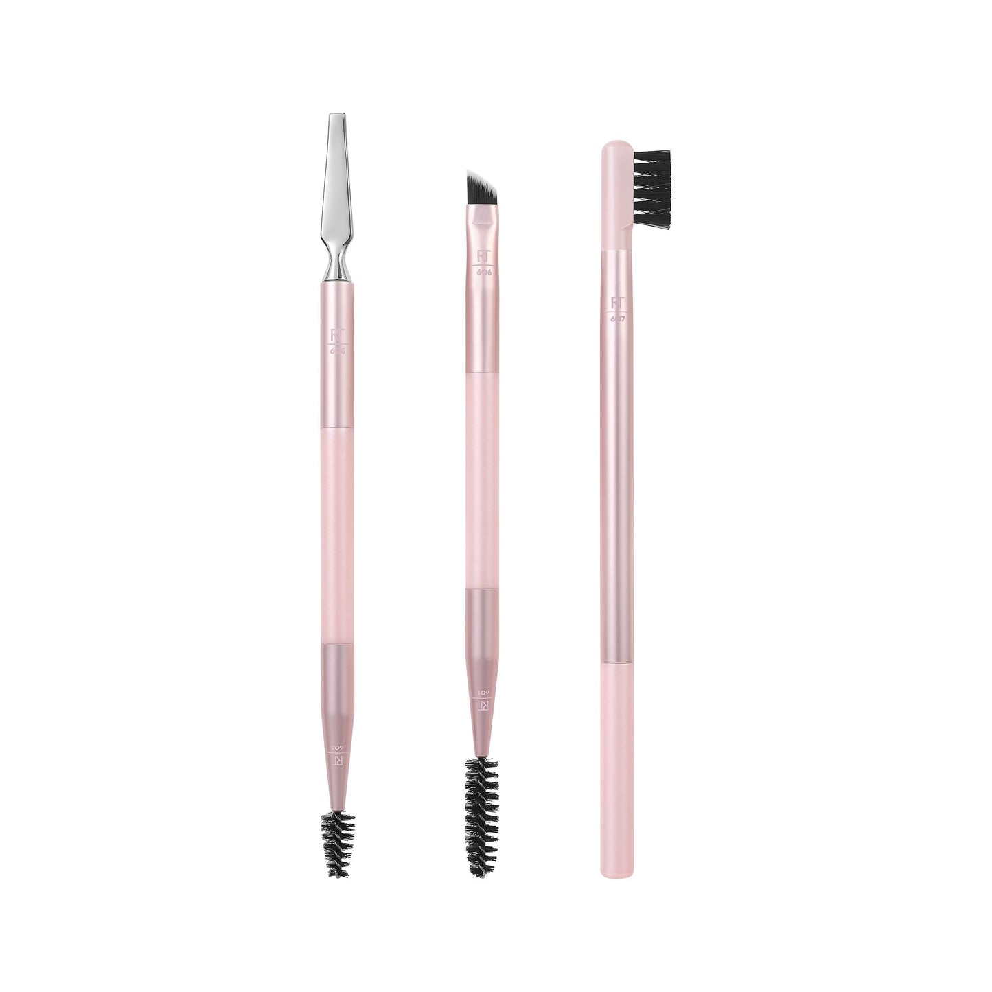 Real Techniques Brow Styling Set, For Lifting Brows, Fill & Style, Dual-ended Makeup Brushes, Full Kit for Eyebrows, Get Full, Laminated, or Natural Beauty & Personal Care Real Techniques