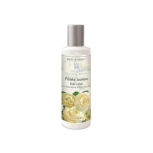Tikimaster Island Bath and Body Pikake Jasmine Body Lotion 8oz. - Hawaii Made Beauty & Personal Care Tikimaster