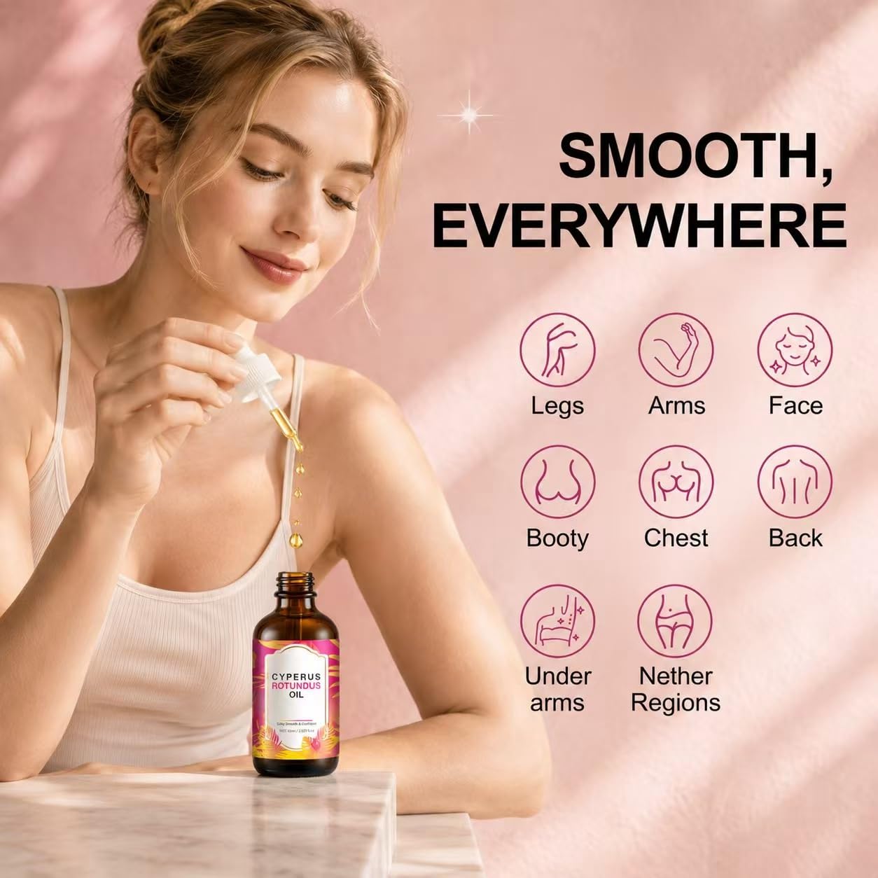 DreamCatching Cyperus Rotundus Oil, Natural for Reducing Body Hair Growth, Cyperus Rotundus Oil for Hair Removal, Reduces Unwanted Hair Growth Beauty and Personal Care DreamCatching