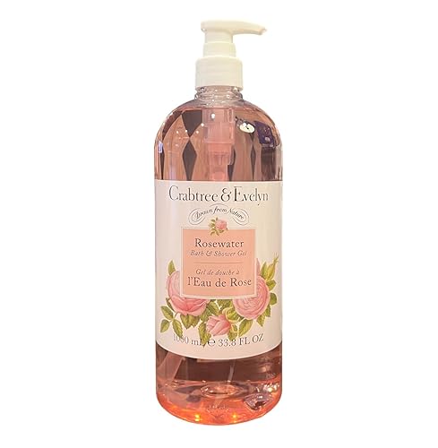 Crabtree & Evelyn Rosewater Bath and Shower Gel Jumbo Size 33.8 Fl Oz Beauty & Personal Care Crabtree & Evelyn