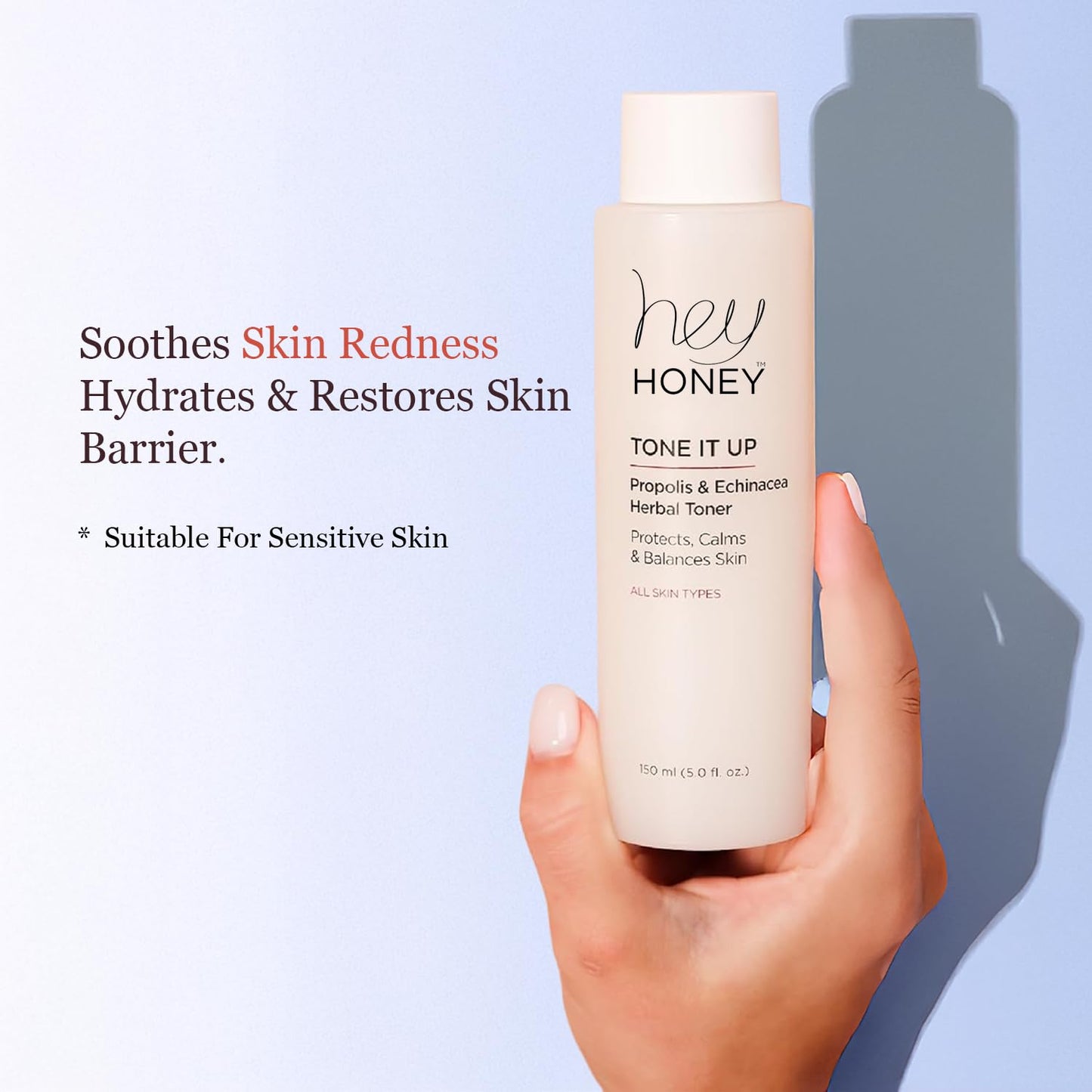 Hey Honey Tone It Up Facial Toner with Propolis Echinacea & Niacinamide | Soothes Skin Redness Hydrates & Restores Skin Barrier | Alcohol-Free Toner Beauty & Personal Care Hey Honey