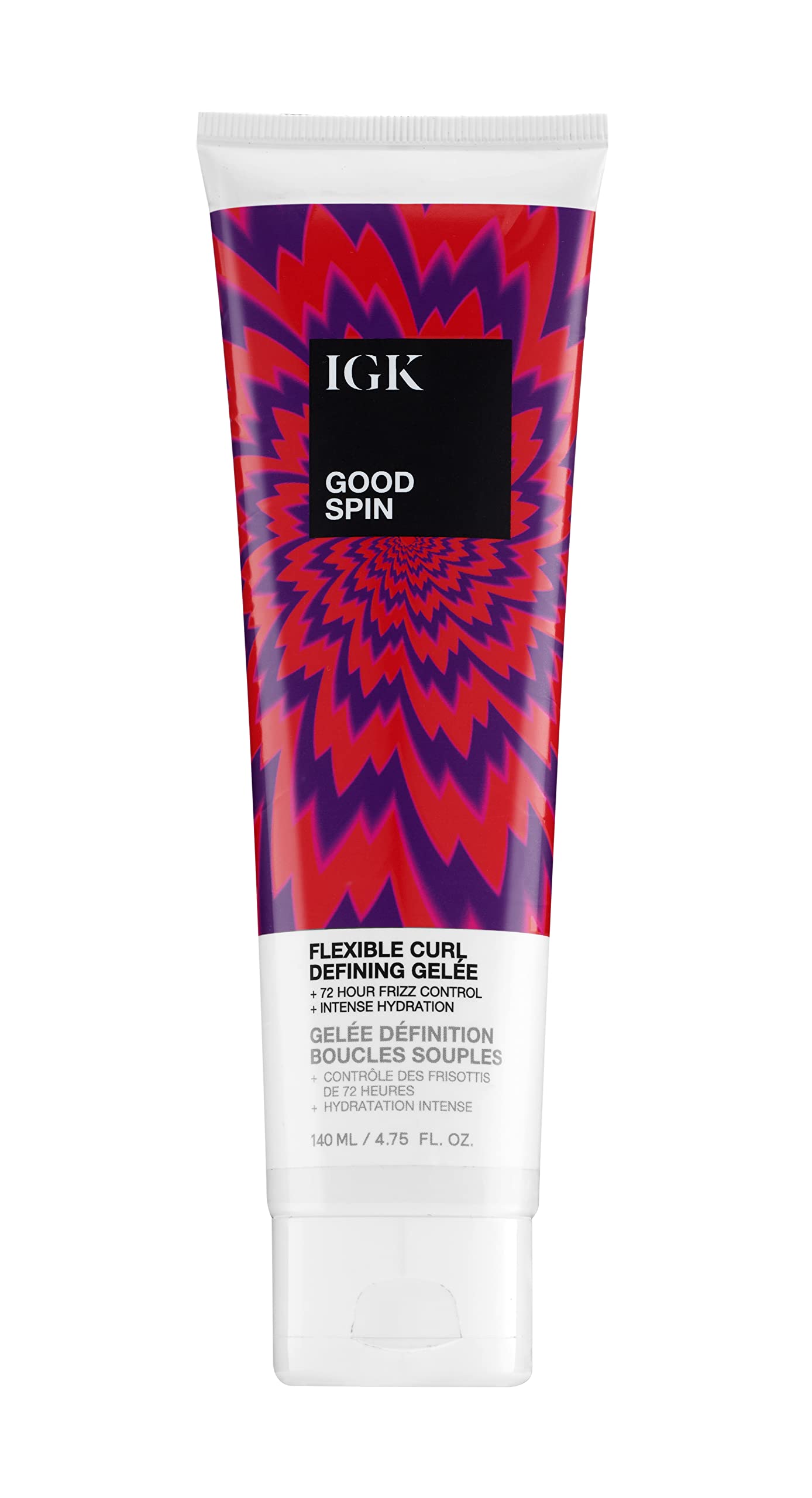 IGK GOOD SPIN Flexible Curl Defining Gelee | Hydrating + Frizz Control + Hold | Vegan + Cruelty Free | 4.75 Oz Beauty & Personal Care IGK