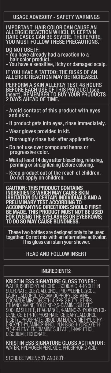Kristin Ess Hair Gloss in Amethyst Stone Deep Rich Purple - 4 Wk Semi Permanent Hair Dye Glaze - Color Depositing Conditioner & Toner for Vibrant Beauty & Personal Care Kristin Ess