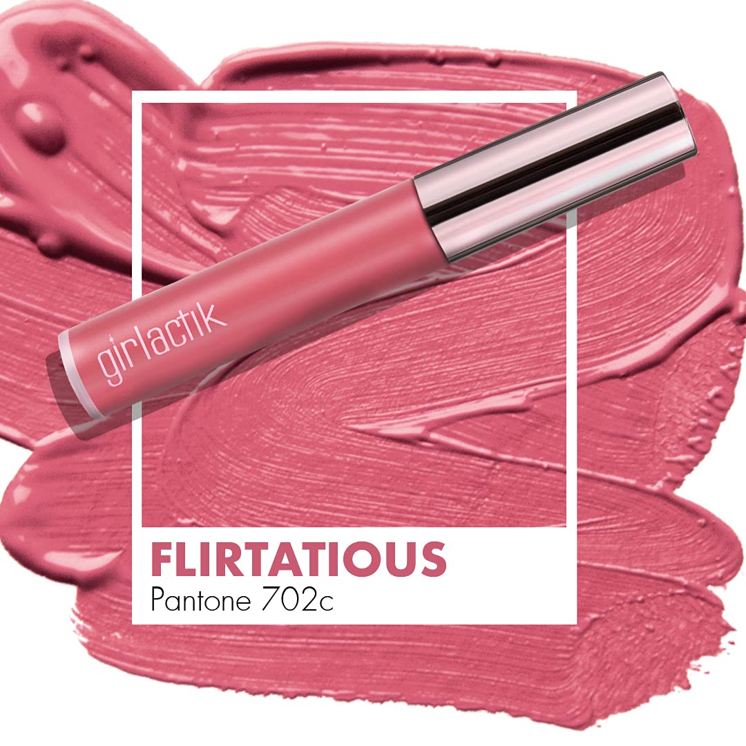 Girlactik Long Lasting Matte Lip Paint Liquid Lipstick in Allure- Long wearing, Smooth Application, Pigmented, Non-Crack Formula, Lightweight, 7.5 ml Beauty & Personal Care Girlactik