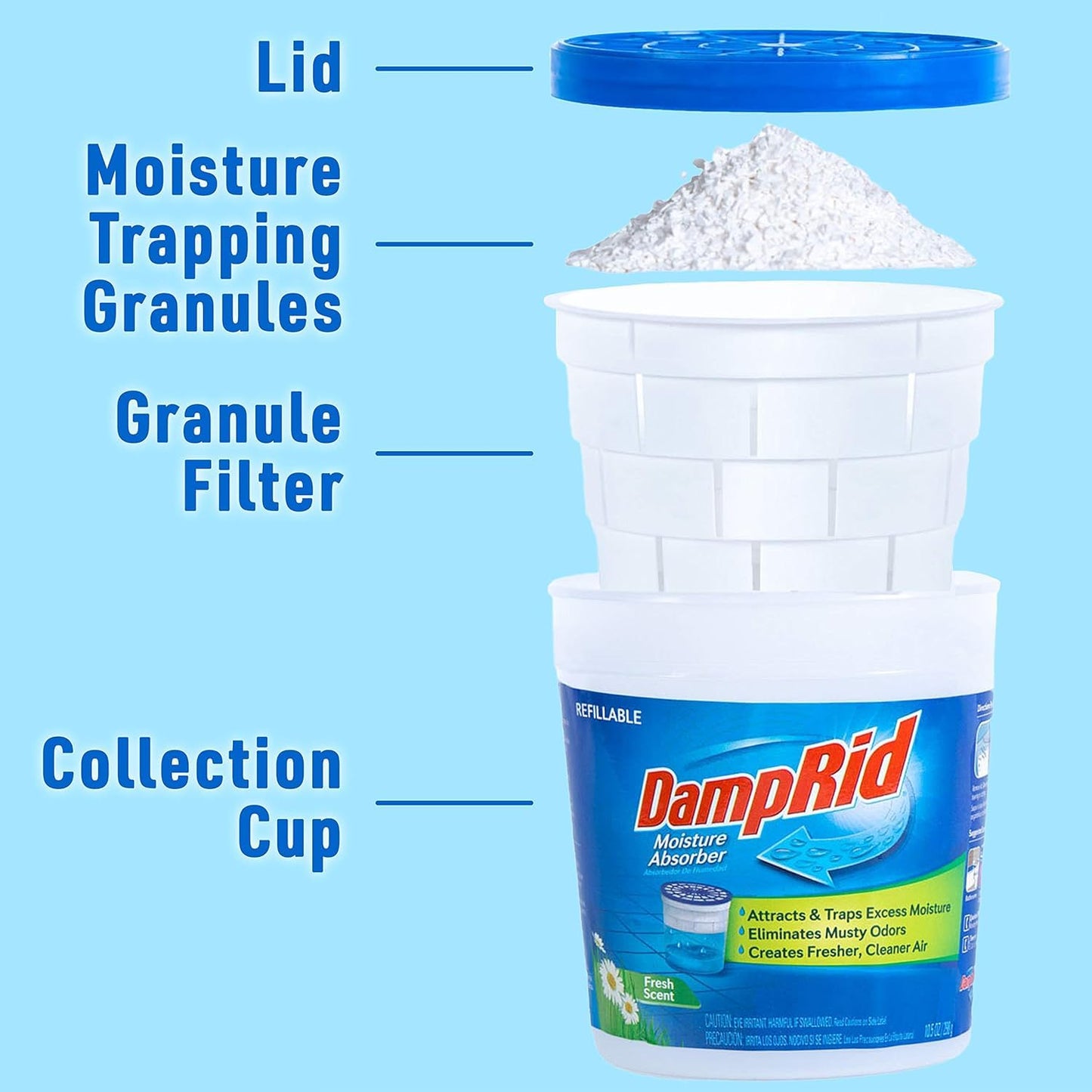 DampRid Moisture Absorber Fresh Scent 11 oz Beauty and Personal Care DampRid