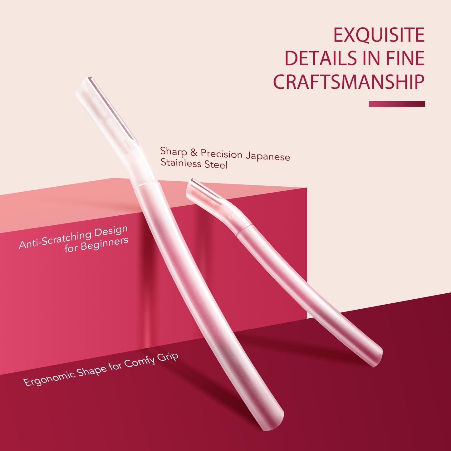 Dermaplane Razor for Women Face, (6 Count) Professional Dermaplaning Tool for Peach Fuzz, Facial and Eyebrow Hair Removal, Gentle Skin Exfoliation Beauty and Personal Care SINAHET