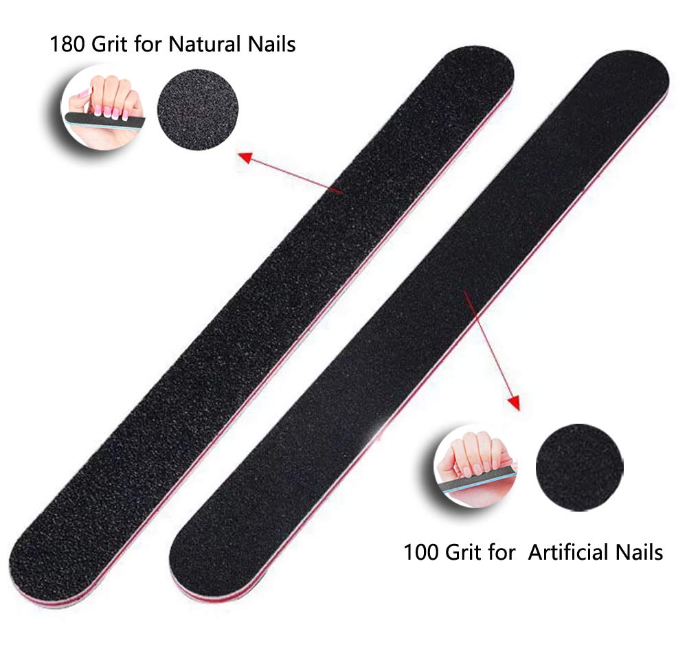 Nail File 21ct 100/180 Grit Emery Board Filer for Acrylic/Natural Fingernail Beauty & Personal Care Quanzhou Chenchenchen E-Commerce Co.,Ltd