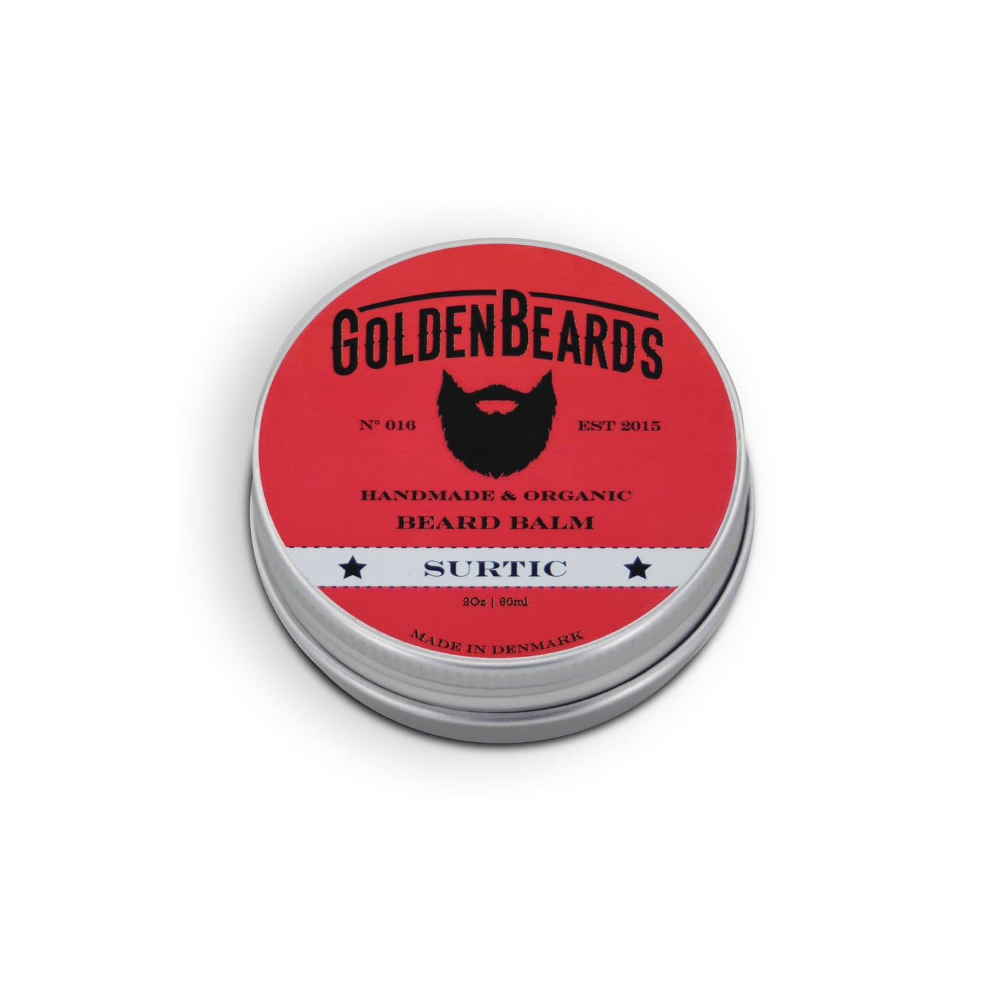 Golden Beards Organic Beard Balm Surtic - Lime, Peppermint & Menthol Blend with Shea & Beeswax - 60ml Vegan Styling & Softening Balm, Handmade in Beauty and Personal Care Golden Beards Kobenhavn BALM GROOMING OIL