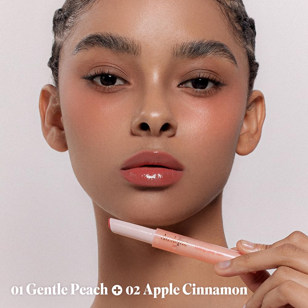Dasique Melting Candy Balm (#01 Gentle Peach) - Glossy Balm - Moisturizing - For dry Lips - Vegan Beauty and Personal Care dasique