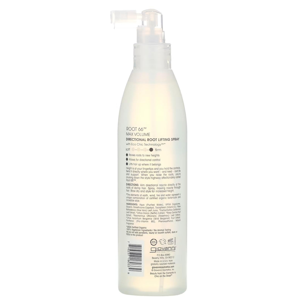GIOVANNI Root 66 Max Volume Directional Hair Root Lifting Spray - Lifting Spray for Thin & Fine Hair, Lifts Hair to New Heights, Root Lifter & Hair Beauty & Personal Care GIOVANNI