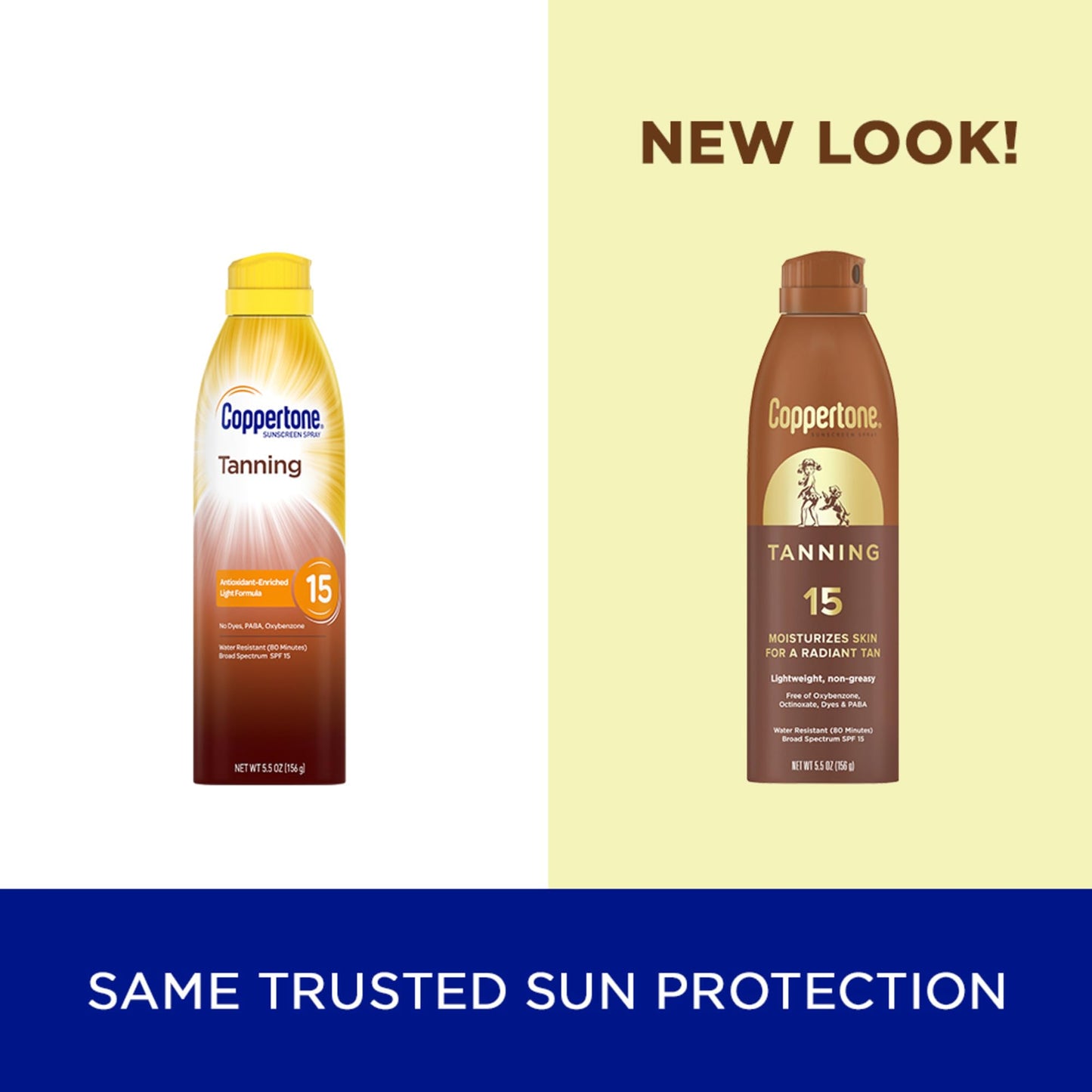 Coppertone Tanning Sunscreen Spray with Broad Spectrum SPF 15, Water Resistant Spray Sunscreen, Lightweight and Non-Greasy, 5.5 Oz Beauty & Personal Care Coppertone