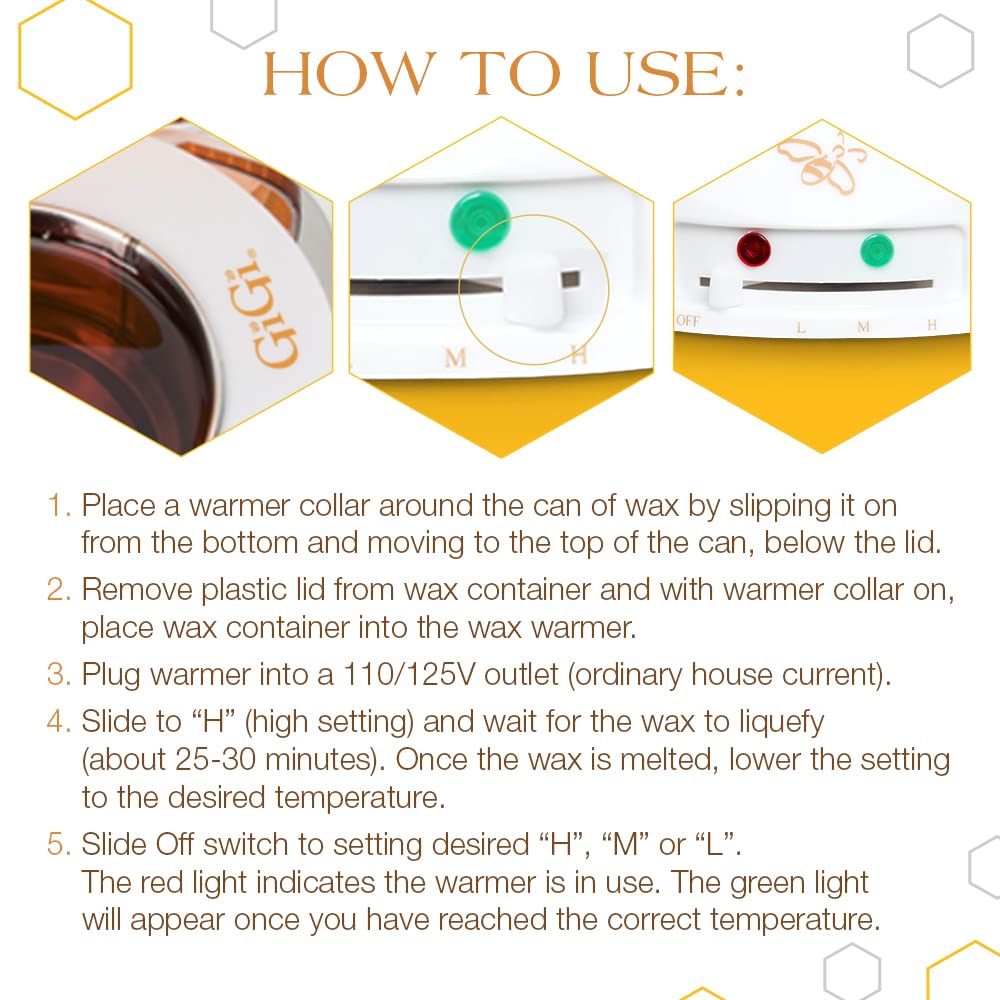 GiGi Honee Wax Warmer 1 ea (Pack of 2) Beauty and Personal Care GIGI