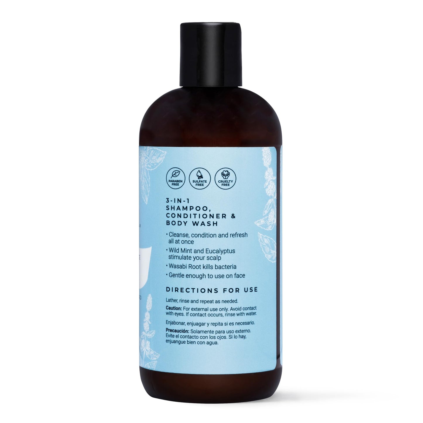 CIBU Shampoo, Conditioner & Body Wash 30021, 11.83 fl oz (350 ml), Sulfate-Free, Fresh Scent, For All Skin & Hair Types, Men/Women Hair, Body, Face Beauty & Personal Care CIBU