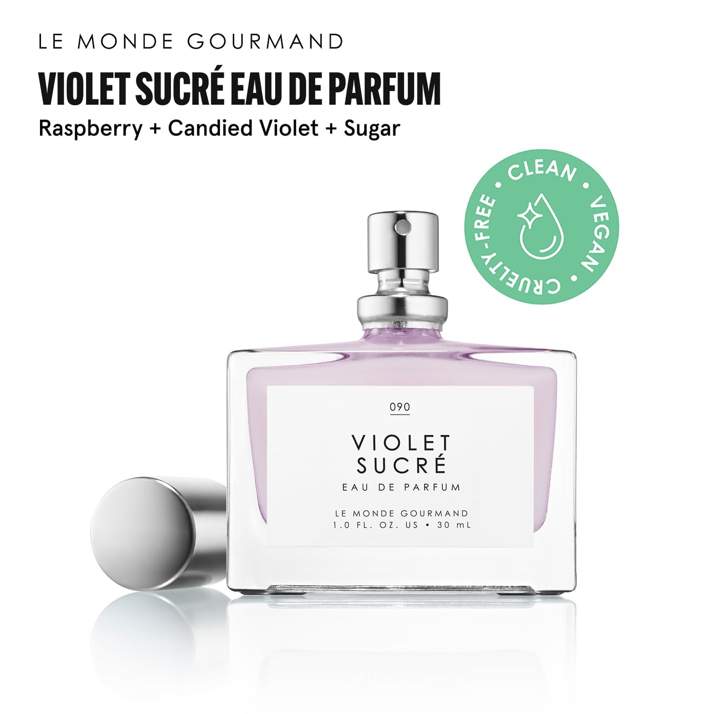 Le Monde Gourmand Violet Sucré Eau de Parfum Spray Perfume for Women, Raspberry Purée, Candied Violet & Sugar Crystals Scent, Vegan & Cruelty Free, 1 Beauty & Personal Care Le Monde Gourmand