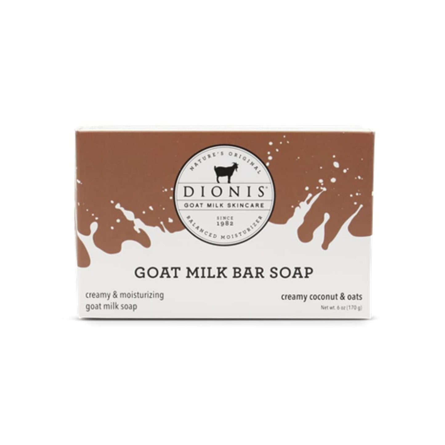 Dionis Goat Milk Skincare 6oz Creamy Coconut & Oats Scented Hand & Body Bar Soap - Moisturize, Restore, For All Skin Types, Non Greasy, No Residue Beauty & Personal Care Dionis