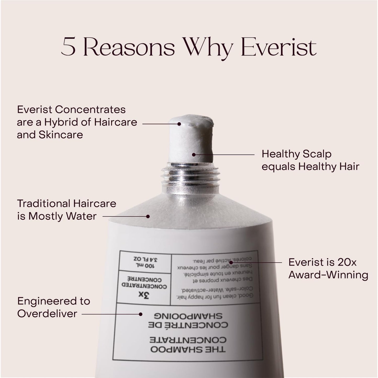 Everist Deep Conditioning Concentrate - 2-in-1 Daily Conditioner & Mask for Dry, Damaged, Frizzy Hair - Glycerin, Aloe Vera, Pumpkin Seed & Baobab Beauty & Personal Care Everist